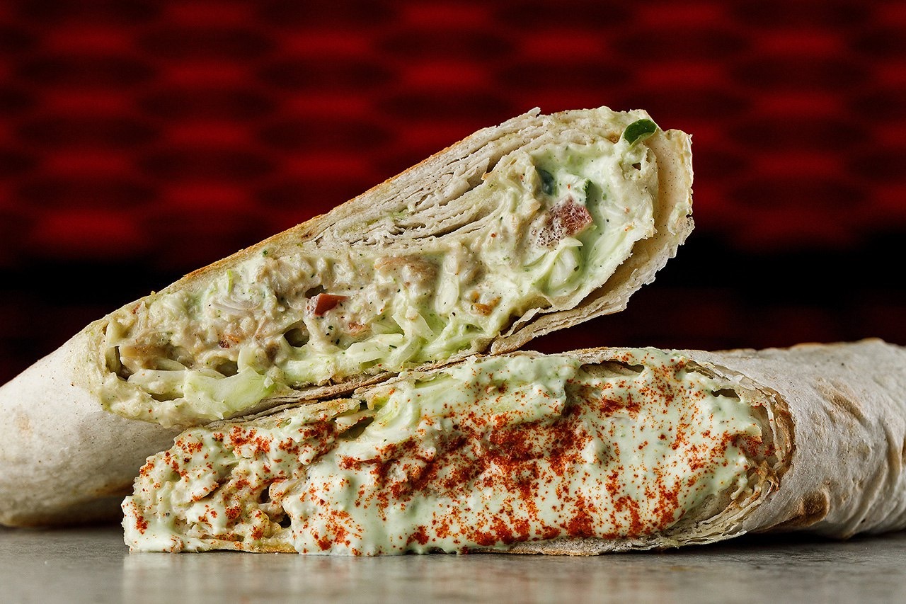 Vegan шаверма с грибным рагу